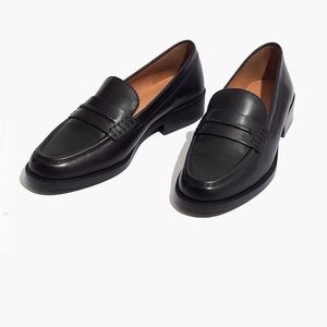Madewell Elinor Black Leather Loafer